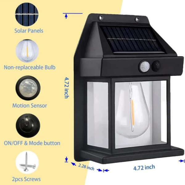 Outdoor Waterproof Solar Lamp with Motion Sensor 9